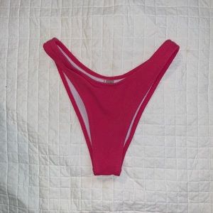 Solid Hot Pink Bikini Bottoms